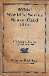 1918 World Series Program