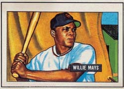 Willie Mays baseball card