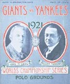 1921 World Series Program